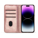 iPhone 14 Pro Unitec Lompakko Suojakotelo Ruusukulta