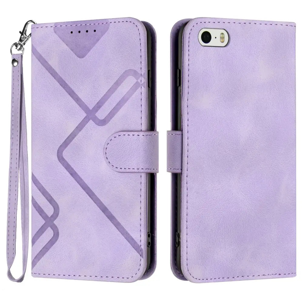 iPhone 5 / 5s / SE (2016) Lompakko Suojakotelo Violetti