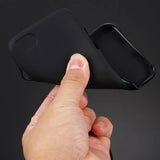 iPhone 7 / 8 / SE 2020 / SE 2022 Silikonikuori Musta