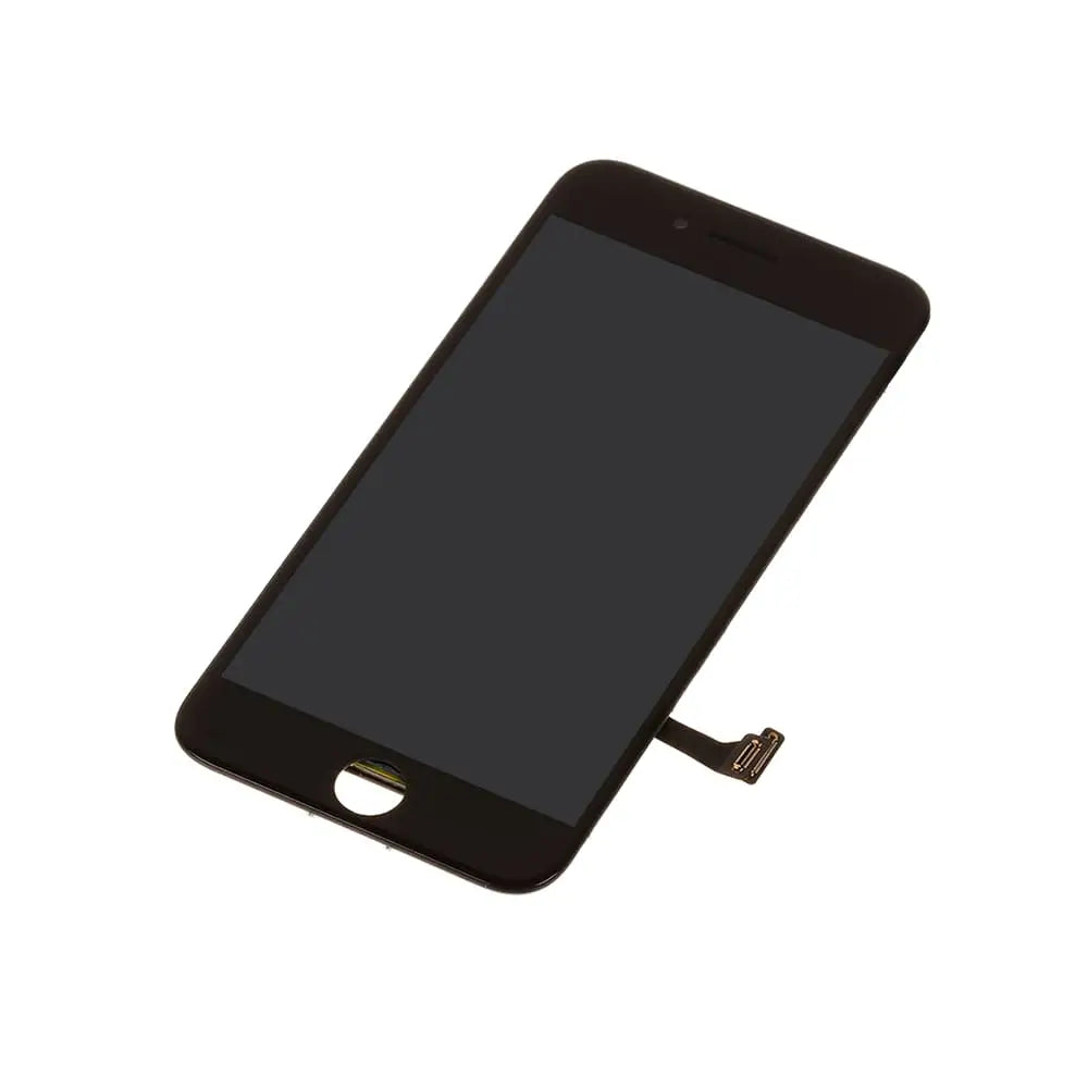 iPhone 7 Näyttö Musta - Pelti asennettuna