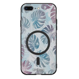 iPhone 7 Plus kukka suojakuoret - Monstera Texture