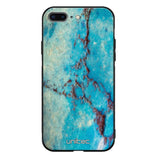 iPhone 7 Plus marmori suojakuoret - Turquoise Marble - Ei