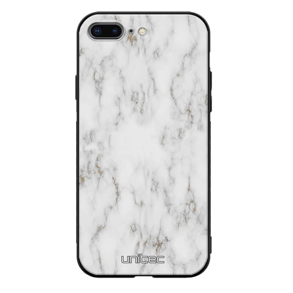 iPhone 7 Plus marmori suojakuoret - White Marble - Ei