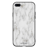 iPhone 7 Plus marmori suojakuoret - White Marble - Ei