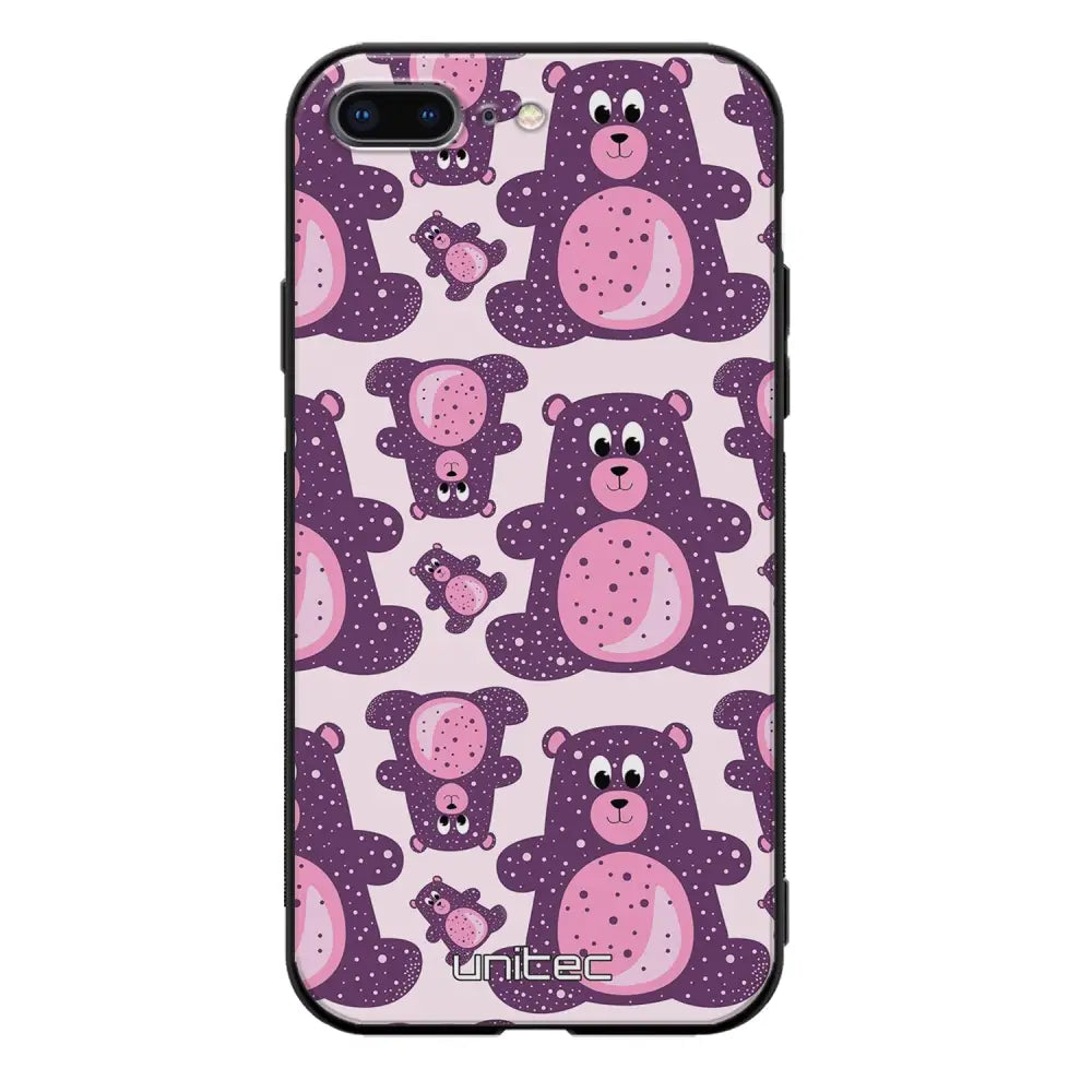 iPhone 7 Plus suojakuoret - Purple Teddy Bear - Ei