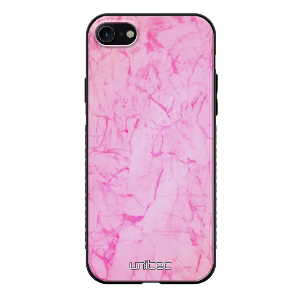 iPhone 8 marmori suojakuoret - Light Pink Marble - Ei