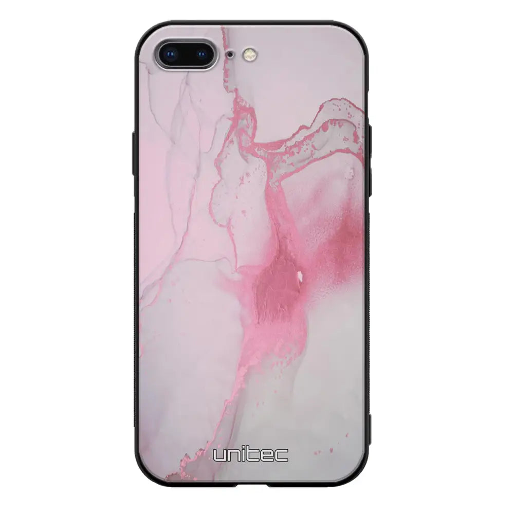iPhone 8 Plus marmori suojakuoret - Pink Pok Rie - Ei