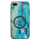 iPhone 8 Plus marmori suojakuoret - Turquoise Marble
