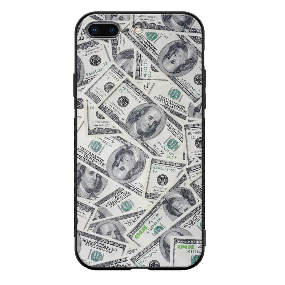 iPhone 8 Plus seteli suojakuoret - Dollarit - Ei