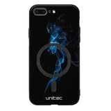 iPhone 8 Plus suojakuoret - Blue Smoke On Black