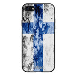 iPhone 8 suojakuoret - Painted Finnish Flag - Ei