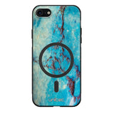 iPhone SE 2020 marmori suojakuoret - Turquoise Marble