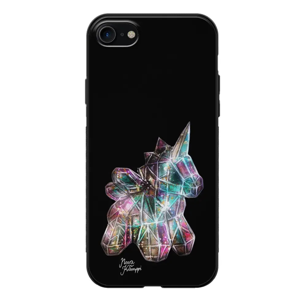 iPhone SE 2020 unicorn suojakuoret - Musta - Noora Kämppi - Ei