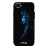 iPhone SE 2022 suojakuoret - Blue Smoke On Black - Ei