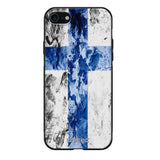 iPhone SE 2022 suojakuoret - Painted Finnish Flag - Ei