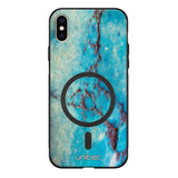 iPhone X marmori suojakuoret - Turquoise Marble