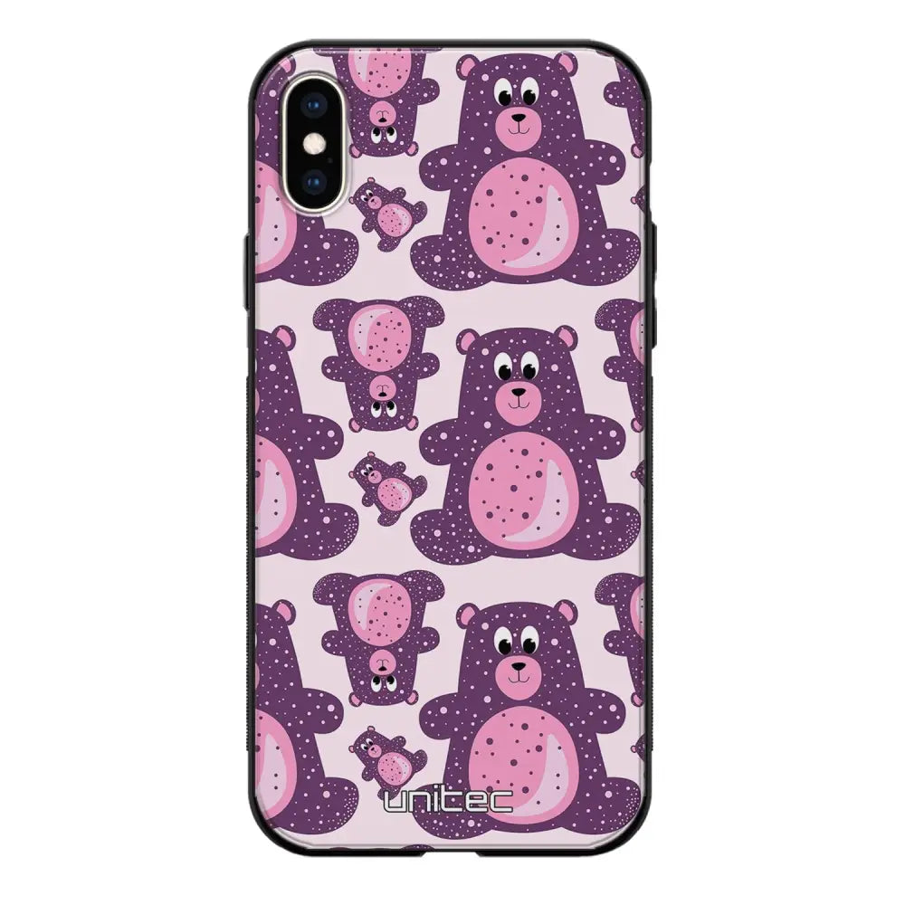 iPhone X suojakuoret - Purple Teddy Bear - Ei
