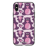 iPhone X suojakuoret - Purple Teddy Bear - Ei