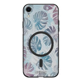 iPhone XR kukka suojakuoret - Monstera Texture