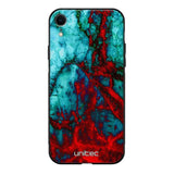 iPhone XR marmori suojakuoret - Blue Red Marble - Ei