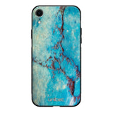 iPhone XR marmori suojakuoret - Turquoise Marble - Ei
