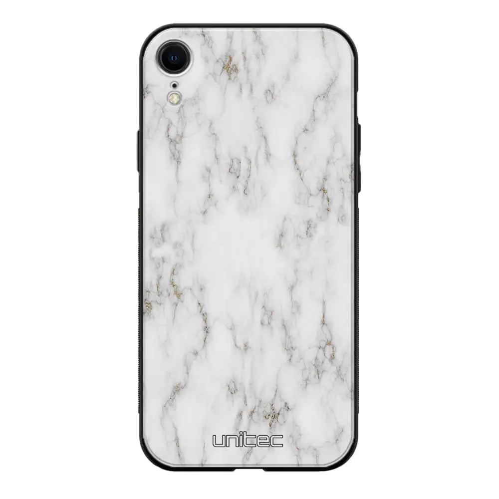 iPhone XR marmori suojakuoret - White Marble - Ei