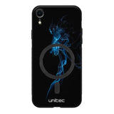 iPhone XR suojakuoret - Blue Smoke On Black