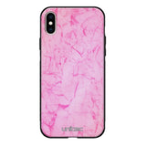 iPhone XS marmori suojakuoret - Light Pink Marble - Ei
