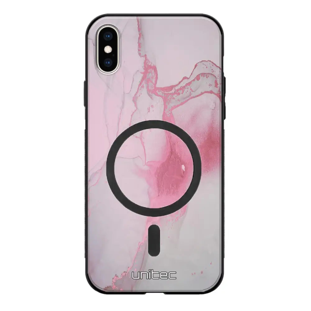 iPhone XS marmori suojakuoret - Pink Pok Rie