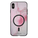 iPhone XS marmori suojakuoret - Pink Pok Rie