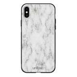 iPhone XS marmori suojakuoret - White Marble - Ei