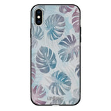 iPhone XS Max kukka suojakuoret - Monstera Texture - Ei