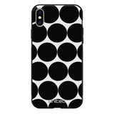 iPhone XS Max pallo suojakuoret - Musta Pallo - Ei