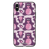 iPhone XS Max suojakuoret - Purple Teddy Bear - Ei