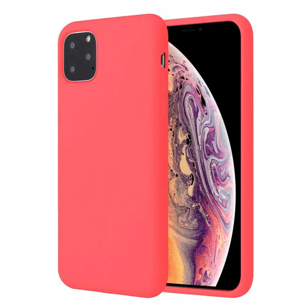 iPhone XS Silikonikuori Punainen