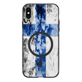 iPhone XS suojakuoret - Painted Finnish Flag