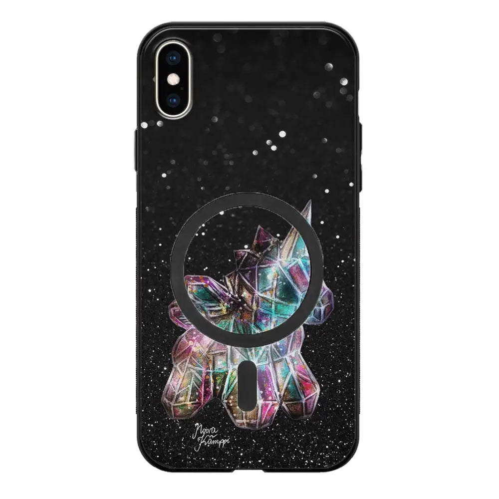 iPhone XS unicorn suojakuoret - Valkoinen - Noora Kämppi