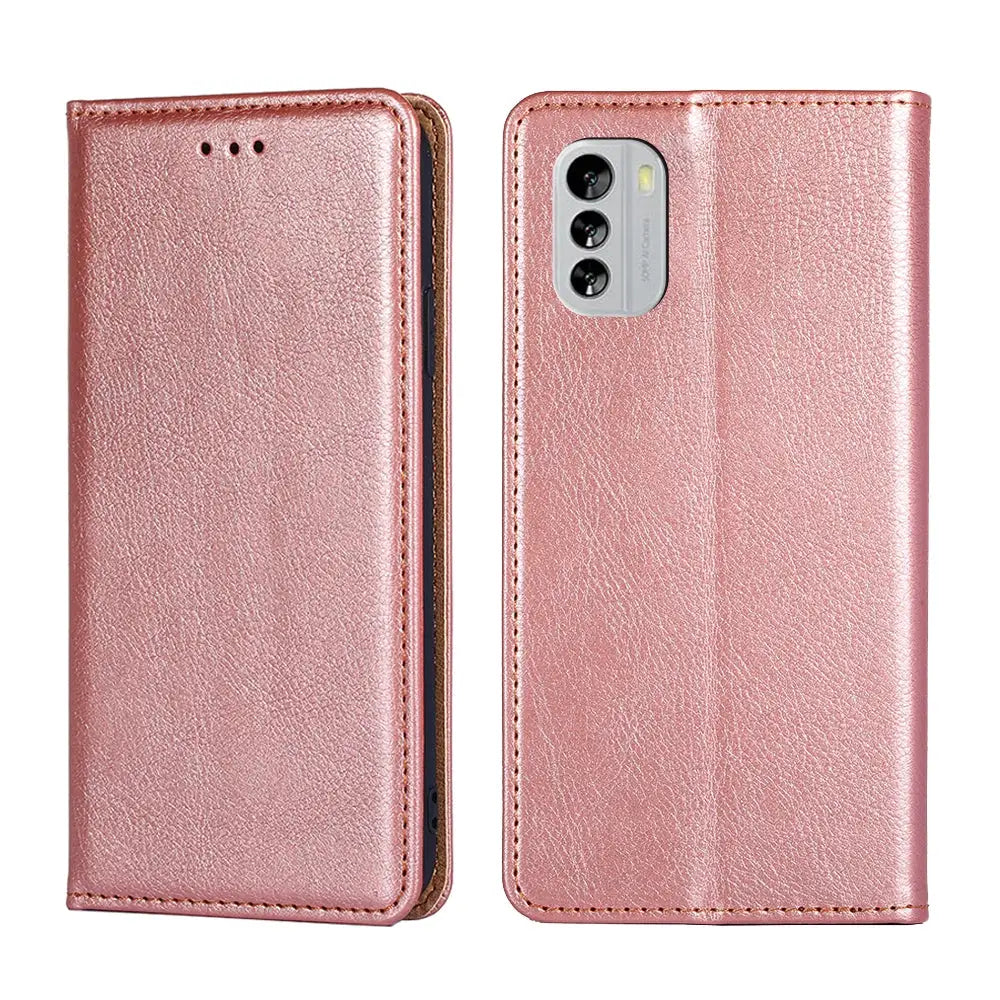 Nokia G60 Lompakkokotelo - Ruusukulta