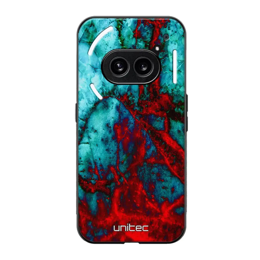 Nothing Phone 2a marmori suojakuoret - Blue Red Marble - Ei