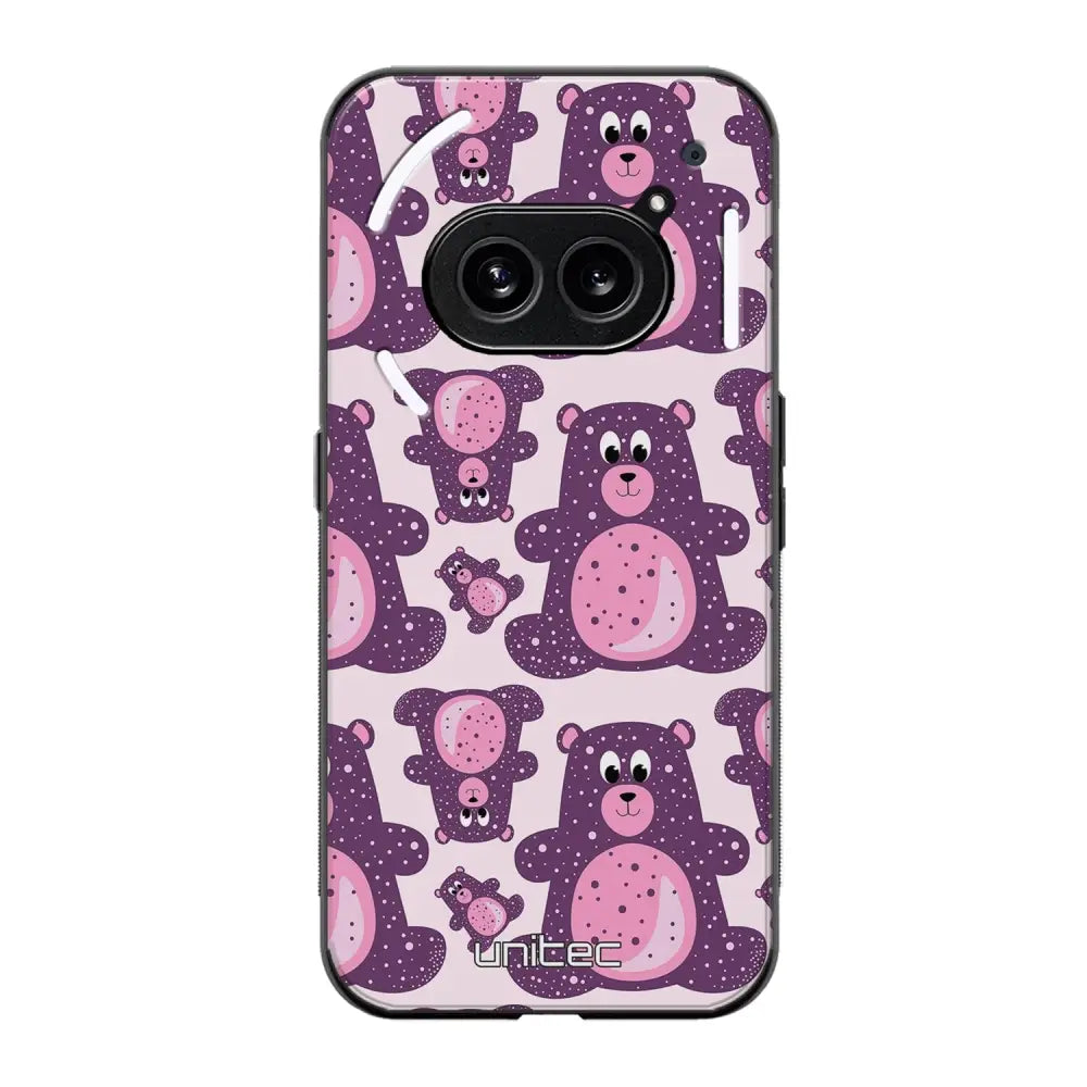 Nothing Phone 2a suojakuoret - Purple Teddy Bear - Ei