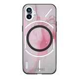 Nothing Phone marmori suojakuoret - Pink Pok Rie