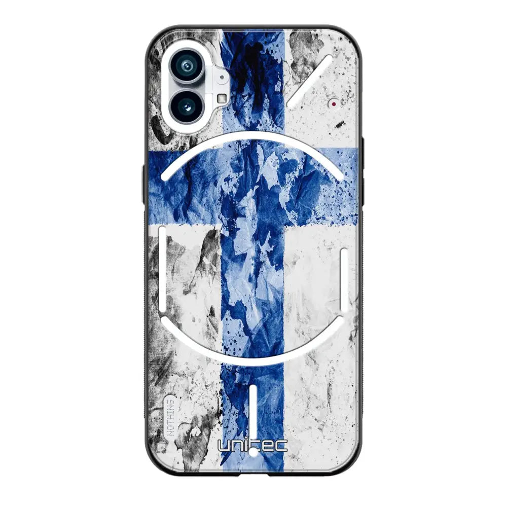 Nothing Phone suojakuoret - Painted Finnish Flag - Ei