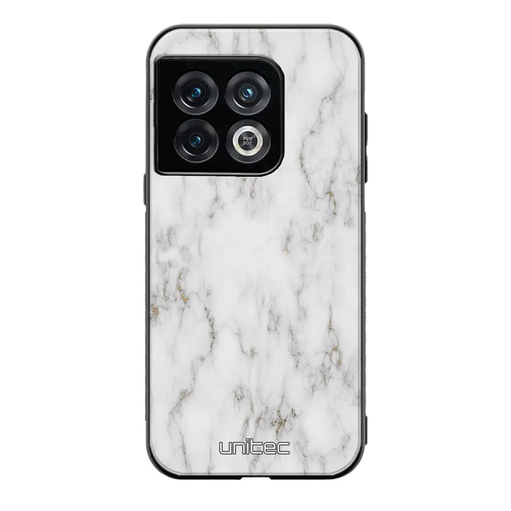 OnePlus 10 Pro marmori suojakuoret - White Marble - Ei