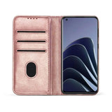 OnePlus 10T 5G Unitec Lompakko Suojakotelo Ruusukulta