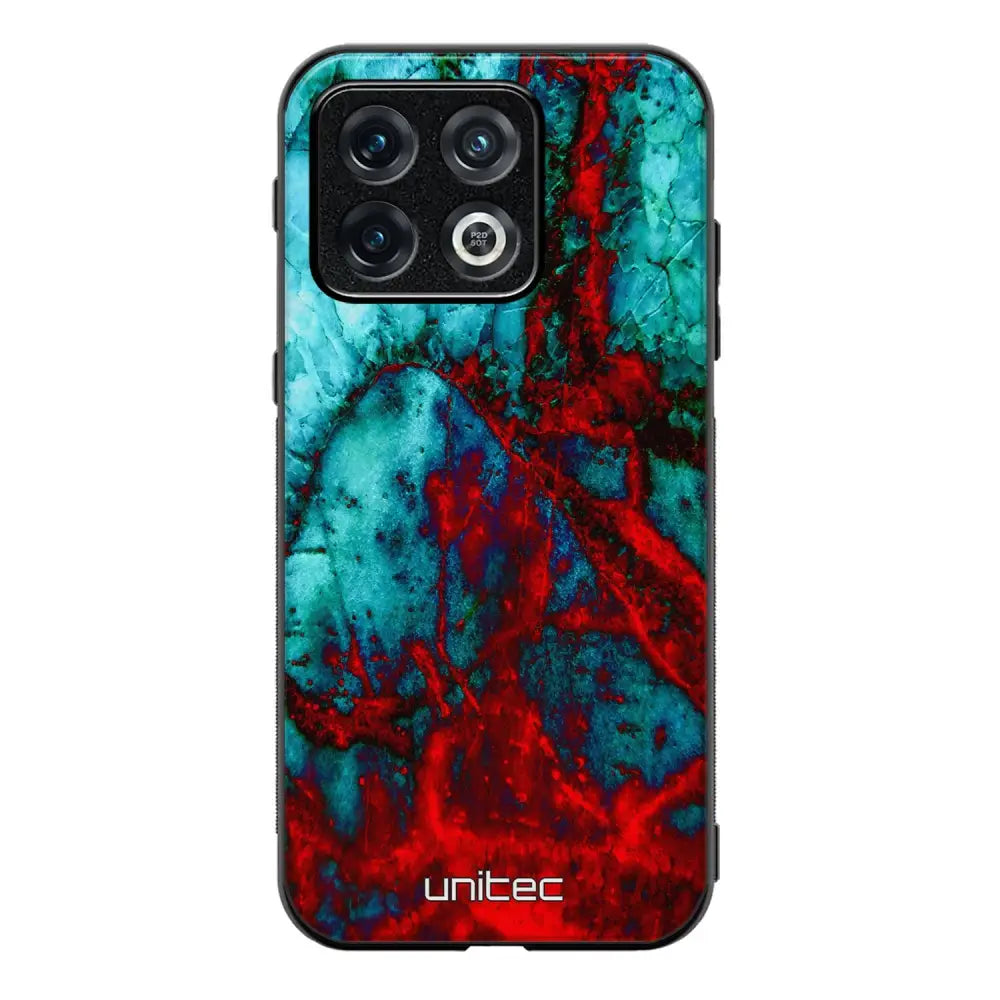 OnePlus 10T marmori suojakuoret - Blue Red Marble - Ei