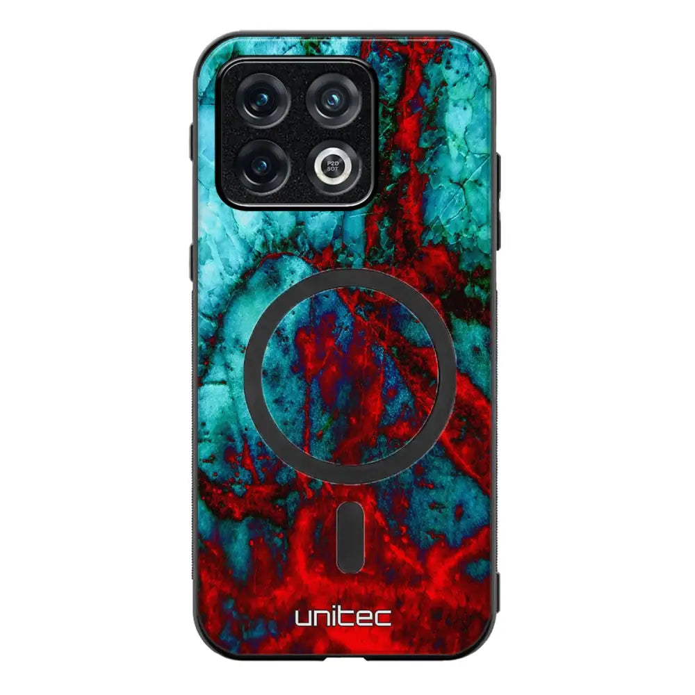 OnePlus 10T marmori suojakuoret - Blue Red Marble