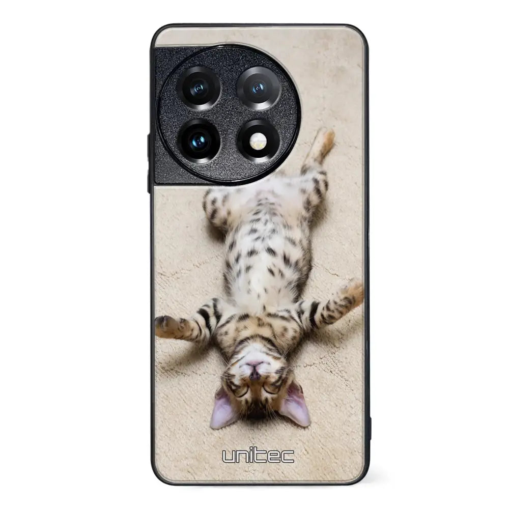 OnePlus 11 kissa suojakuoret - Relaxing Cat - Ei