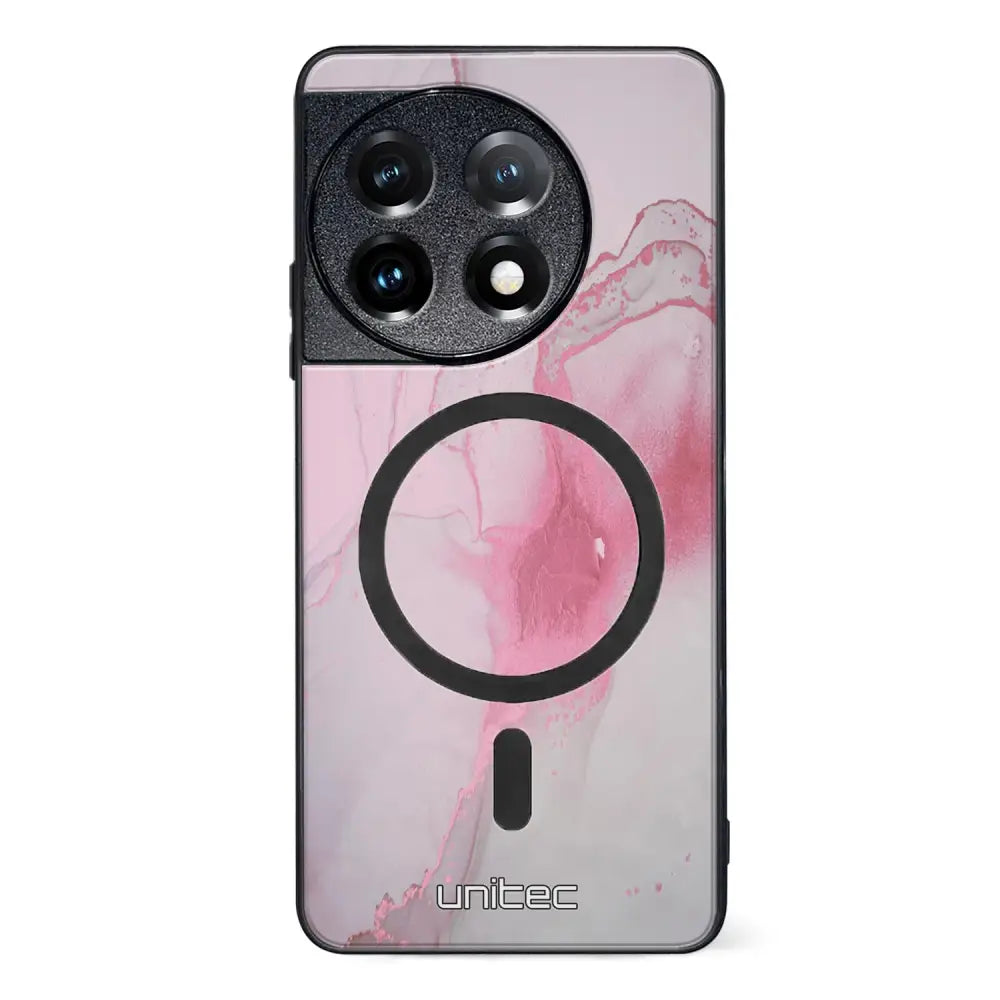 OnePlus 11 marmori suojakuoret - Pink Pok Rie