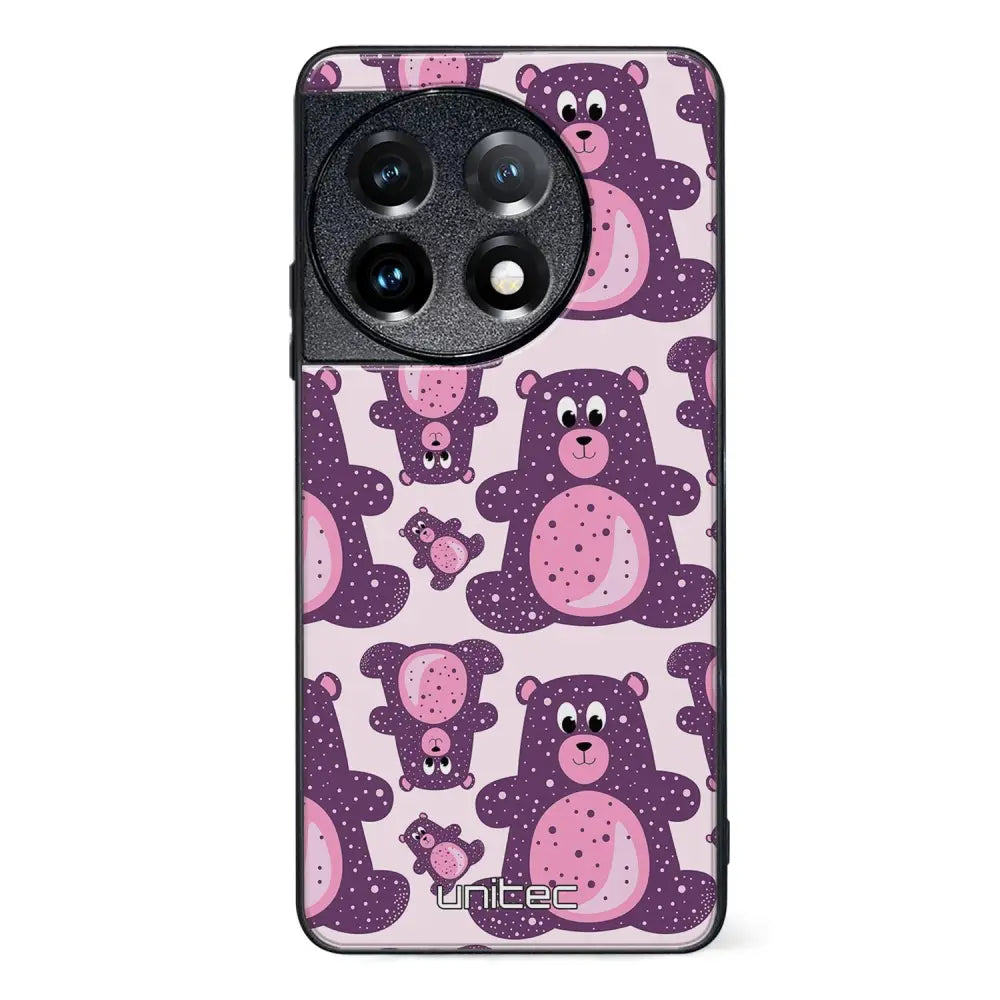 OnePlus 11 suojakuoret - Purple Teddy Bear - Ei