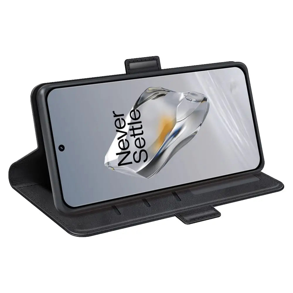 OnePlus 12 Lompakko Suojakotelo - Musta